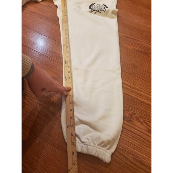 Rawgear Cream Club Sweatpants Men's Size M Drawstring With Embroidery Streetwear - Picture 3 of 16